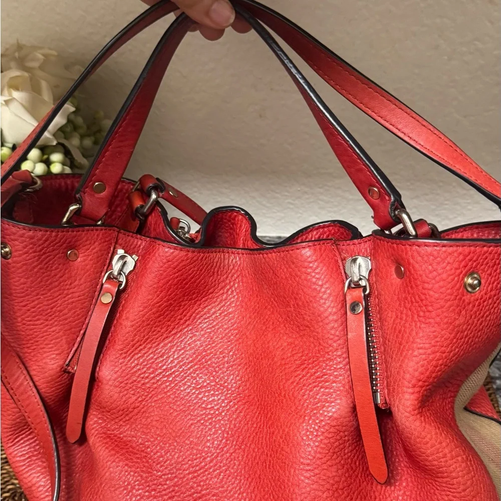 Beautiful BURBERRY bucket bag Red Leather Women's Bag - Picture 16 of 16
